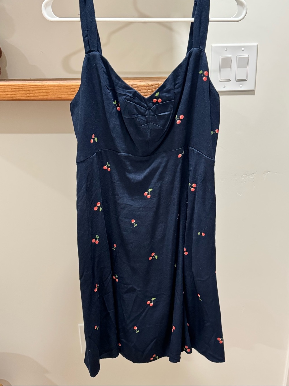 Old Navy Navy Mini Dress with Cherry Print